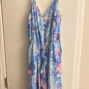 NEW Lilly Pulitzer Midi Dress. Women’s Sz Large. Never worn, no tags